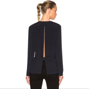 Helmut Lang | Back Tie Top in Navy - NEW w/o tags